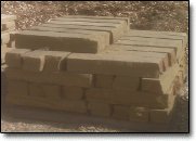 Natural stone veneer.