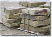 Natural stone step pallet.