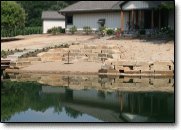 Sawn natural outcropping.