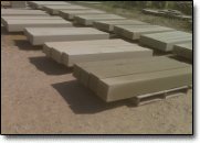 Custom cut stone.