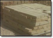 Natural stone veneer.