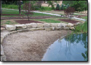 Small retaining wall stone.