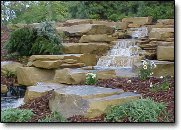 Waterfall stone.